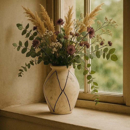 Liseli vase natural - liseli,