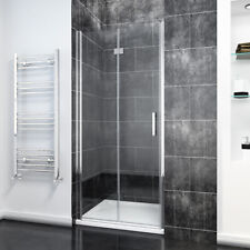 Bi Fold/Pivot Shower Enclosure Door Frameless Walk In Cubicle Glass Screen Panel