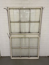 Pair of Reclaimed Georgian 6 Panel Wooden Top Bottom Window 987 x 870 985 x 815