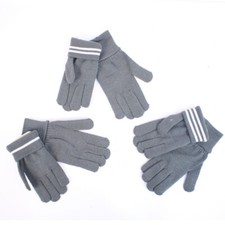 Replica grey wool gloves full - wool,