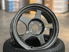 New 15x7J AOW SPOON Flow Formed (4 Wheel) 4x100 HONDA TOYOTA MAZDA GUN METAL