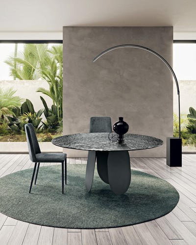 Round modern design smoked - design,