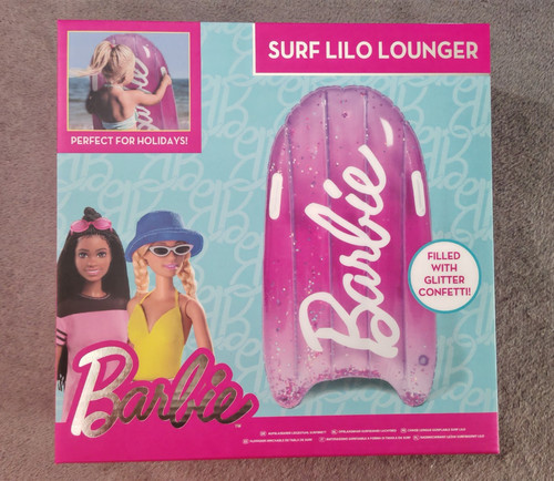 Barbie inflatable surf lilo - barbie,