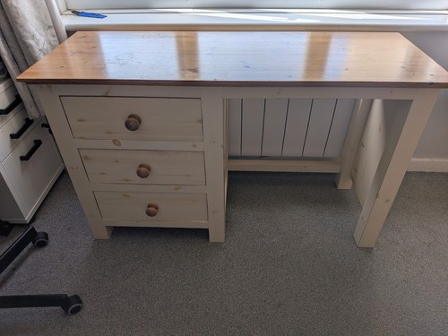 Solid pine dressing table - table, desk