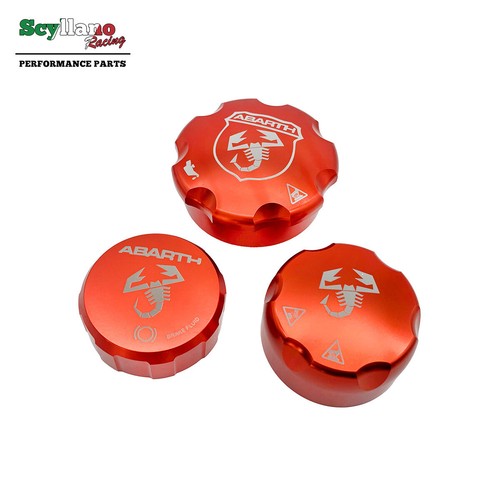 Red color aluminium cap - red,