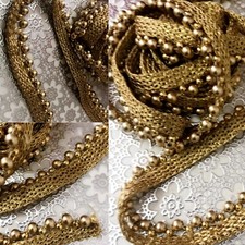 Antique Gold Lace With Pearl