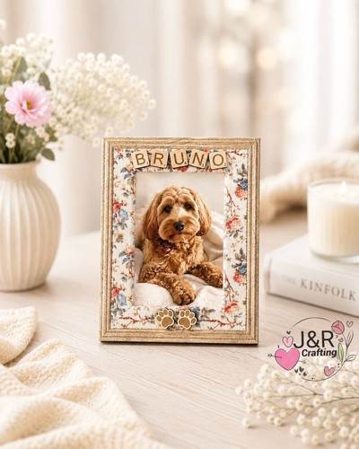 Personalised dog photo frame - personalised,