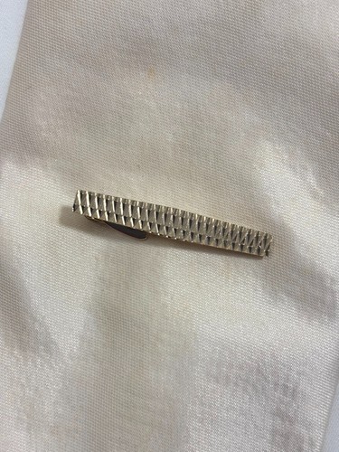 Vintage engraved gold tone bar - gold,