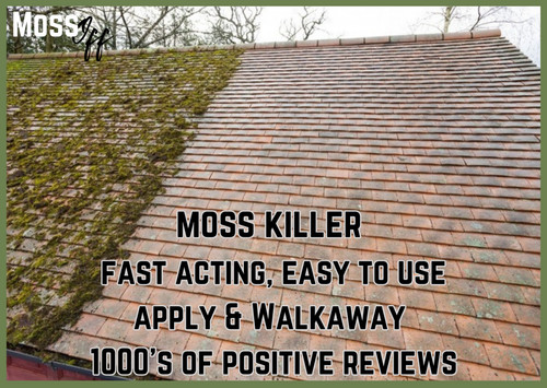 Moss killer for roof flat - moss, &