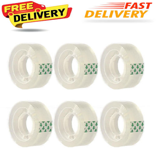 Clear transparent tape rolls - clear,