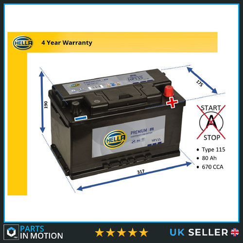 Battery fits chrysler - fits, voyager