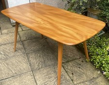 FINE RETRO ERCOL PLANK DINING TABLE AMAZING CONDITION
