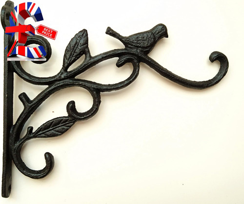 Cast iron ornate bird hanging - ornate,
