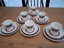 Ffiggo Turi Astrid Coffee Set Trios Cups Saucers Side plates Norway x 18 pieces