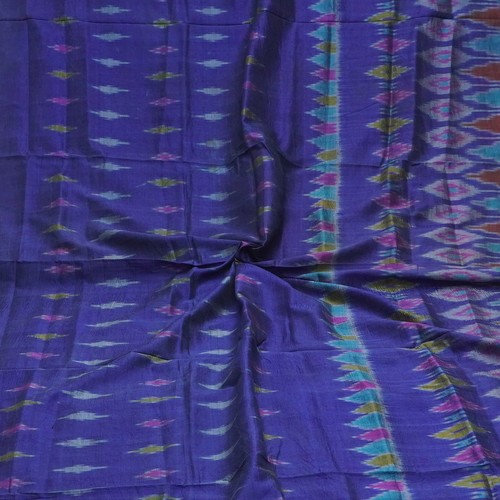 Vintage blue 100 silk - vintage, 100%
