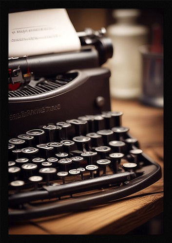 Dramatic vintage typewriter - vintage,