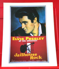 Jailhouse Rock Elvis Presley Movie/Film Poster Art PICTURE / PRINT 12" x 9.5"