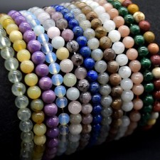 Crystal Round Bead Bracelet, Sample Strand - 6mm - 7.5 inches