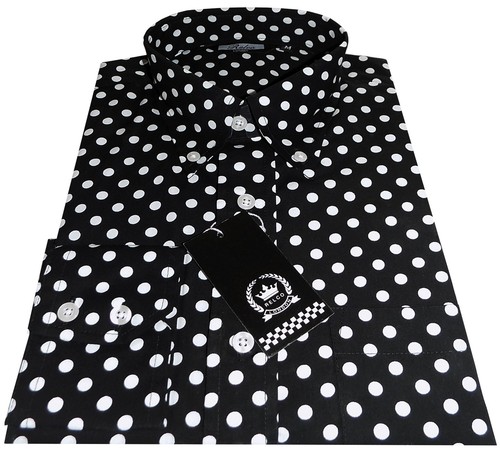 Relco men black polka - men's,