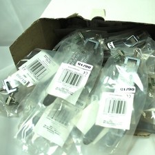 20 x EARTH CLAMP  STRAP 2.5mm to 16mm ADJUSTABLE GREEN - JOBLOT BOX OF 20 CLAMPS