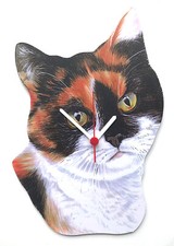 Tortoiseshell Cat Clock -
