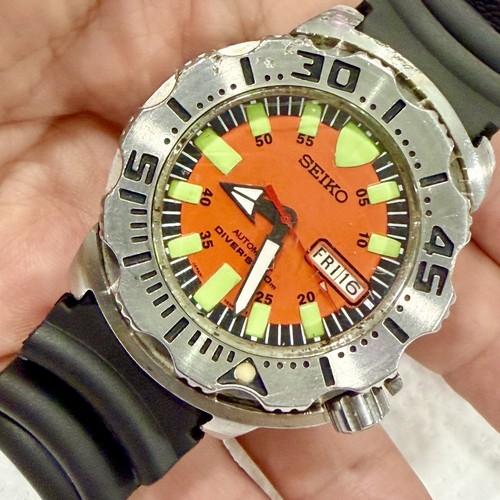Vintage seiko orange monster - vintage,