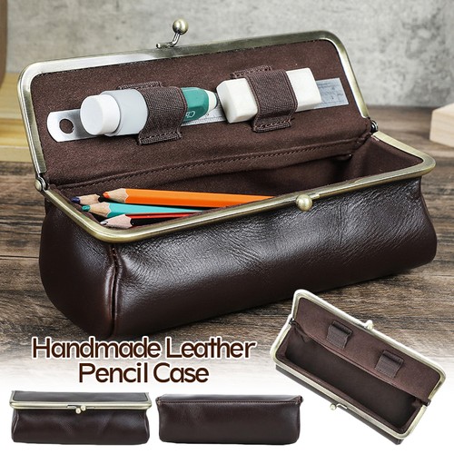 Leather pencil case - leather,