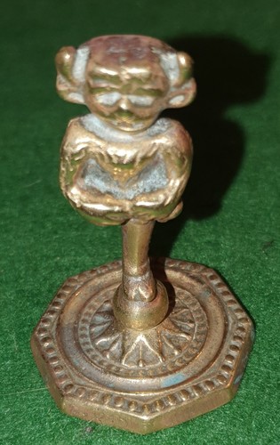 Antique brass imp - 6cmt, high