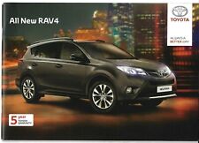 Toyota RAV4 2013-14 UK Market Sales Brochure Active Icon Invincible 2WD 4WD
