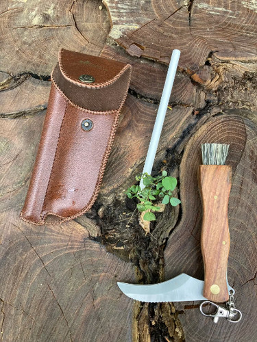 Mushroom knife with brush - knife,