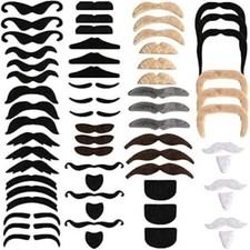 Fake Moustache 60 Pcs Fake