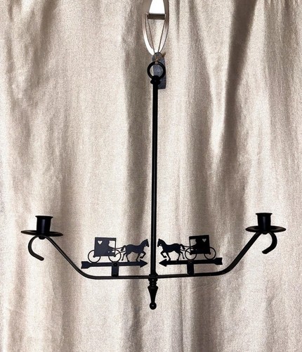 Wrought iron horse and - iron,