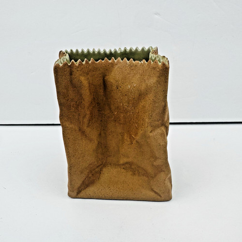 Rosenthal brown paper bag vase - rosenthal,