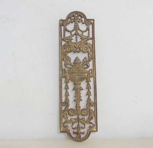 Antique brass pierced - pierced, finger