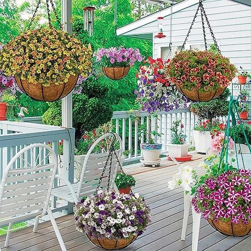 Natural coco hanging - natural, basket