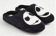 Disney Nightmare Before Christmas Jack Skellington Mule Slippers Tim Burton 7-8