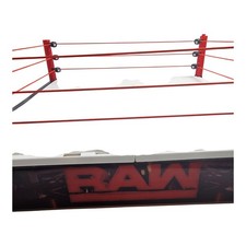 WWE Huge Raw Live Elite Scale Wrestling Ring Playset Lights Up For Figures