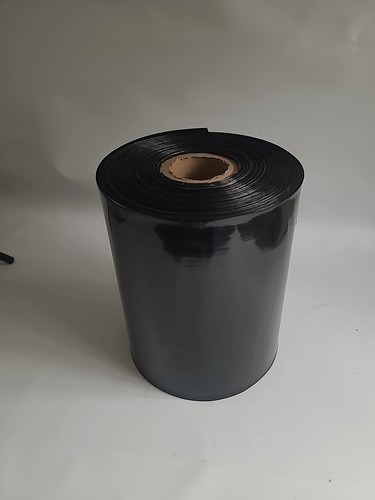 Black polythene layflat tubing - black,