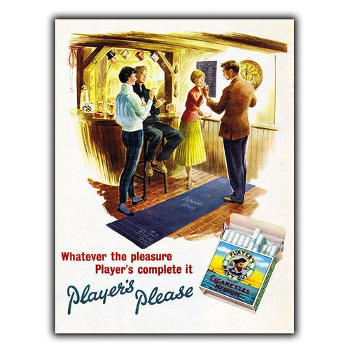 Players cigarettes sign metal - players,