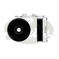 V-belt pulley Plastic T38024 GATES for CHEVROLET KIA DAEWOO GMC