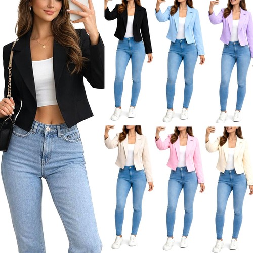 Ladies italian crop blazer - ladies,