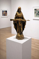Madonna with AK47 Sculpture