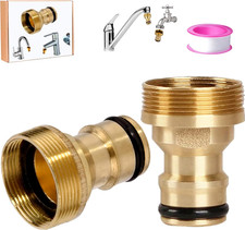 2 Pack Universal Brass Tap