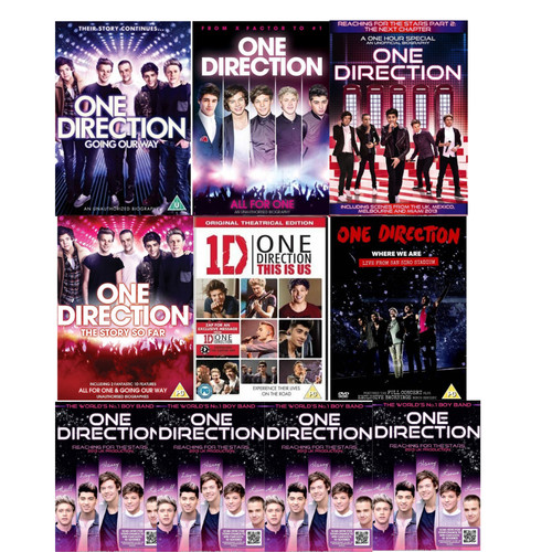 One direction dvds - one, 7