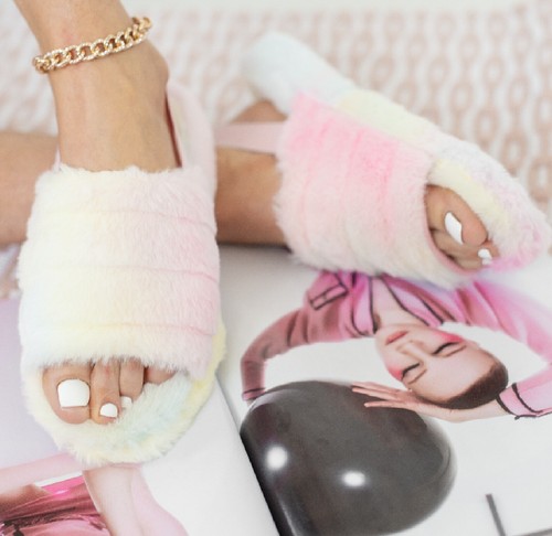 Ladies womens faux - faux, fluffy