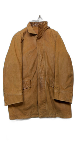 Gant brown leather overcoat - brown, +