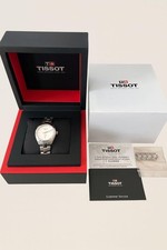 TISSOT T101210A Titanium Ladies Watch Silver Dial Date Quartz with Extras Used