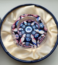 Whitefriars Limited Edition Queen's Silver Jubilee Paperweight 1977  527/1000