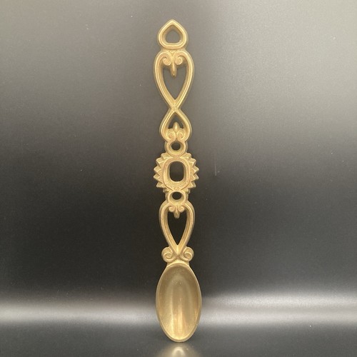 Vintage brass love spoon - love,
