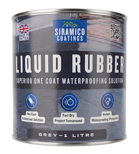 Liquid rubber roof coating - rubber,